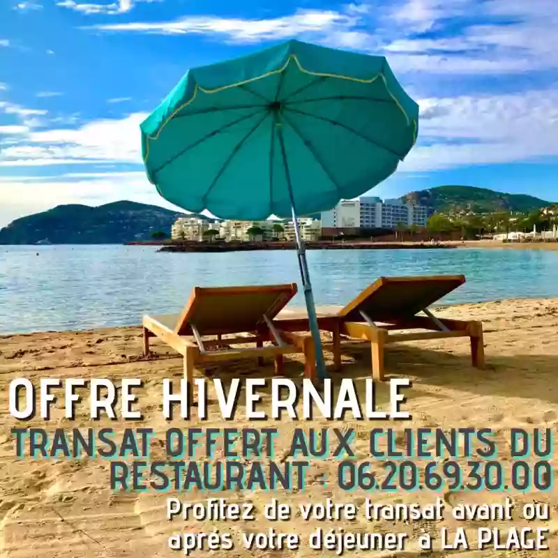 Carte plage - La Plage - Restaurant Mandelieu La Napoule - Restaurant Bord de Mer Cannes